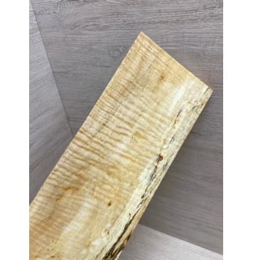 Клён Чёрный Явор, Волнистый заготовка накладки на головку грифа Смешанный ААА Волна ААА 6х108х260 мм-0