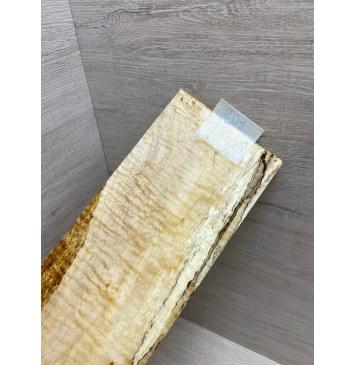 Клён Чёрный Явор, Волнистый заготовка накладки на головку грифа Смешанный ААА Волна ААА 6х108х260 мм-8