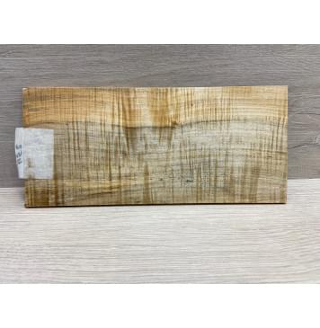 Клён Американский Волнистый заготовка накладки на головку грифа Радиал АА Волна ААА 5х113х240 мм -3