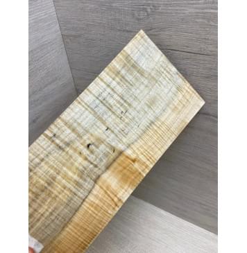 Клён Американский Волнистый заготовка накладки на головку грифа Радиал АА Волна ААА 5х113х240 мм -6