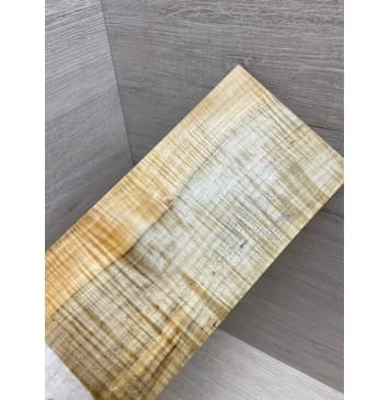 Клён Американский Волнистый заготовка накладки на головку грифа Радиал АА Волна ААА 5х113х240 мм -0