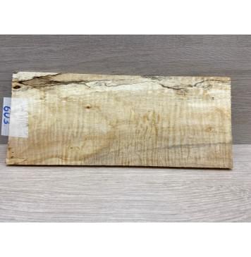 Клён Чёрный Явор, Волнистый заготовка накладки на головку грифа Смешанный ААА Волна ААА 6х107х260 мм-4