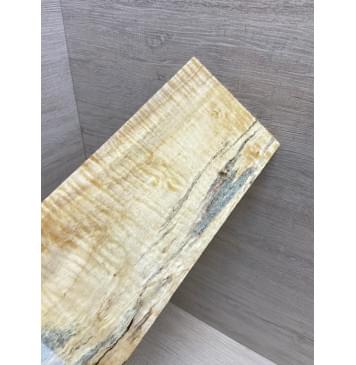 Клён Чёрный Явор, Волнистый заготовка накладки на головку грифа Смешанный ААА Волна ААА 6х107х260 мм-2