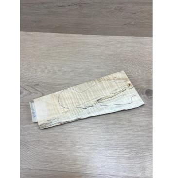 Клён Американский Spalted Волнистый заготовка накладки на головку грифа Смешанный ААА Волна ААА 7х60-95х230 мм-8