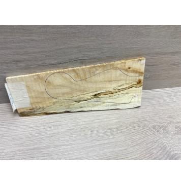 Клён Американский Spalted Волнистый заготовка накладки на головку грифа Смешанный ААА Волна ААА 7х60-95х230 мм-3