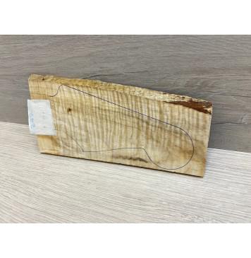 Клён Американский Волнистый заготовка накладки на головку грифа Смешанный А Волна ААА 6х70-95х210 мм-1