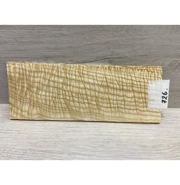 Ясень Белый Волнистый заготовка накладки на головку грифа Смешанный ААА Волна ААА 4.5х90х235 мм-4