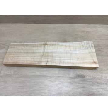 Клён Американский Волнистый заготовка на топ для тревел гитары под распил Радиал АА Волна ААА 31х135-155х455 мм-9