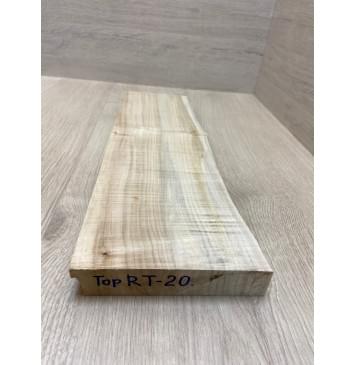 Клён Американский Волнистый заготовка на топ для тревел гитары под распил Радиал АА Волна ААА 31х135-155х455 мм-10