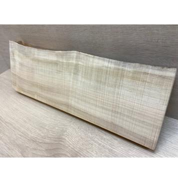 Клён Американский Волнистый заготовка на топ для тревел гитары под распил Радиал АА Волна ААА 31х135-155х455 мм-12