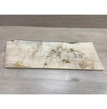 Клён Американский Чёрный Волнистый заготовка на топ под распил Смешанный АА Волна ААА 22,5х165-185х520 мм-4