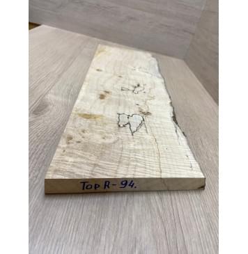 Клён Американский Чёрный Волнистый заготовка на топ под распил Смешанный АА Волна ААА 22,5х165-185х520 мм-3