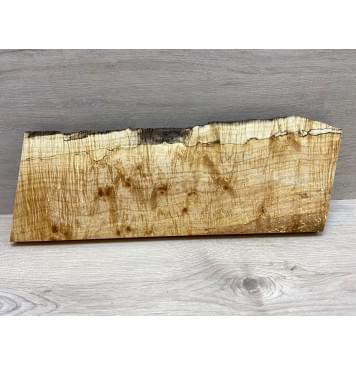 Клён Американский Чёрный Волнистый заготовка на топ под распил Смешанный АА Волна ААА 22,5х165-185х520 мм-0