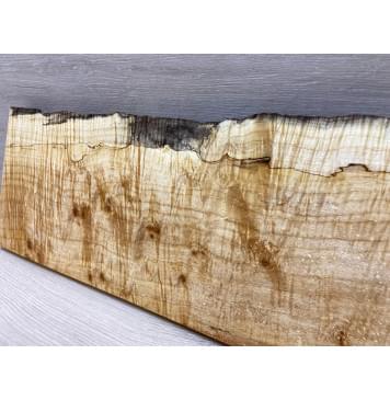 Клён Американский Чёрный Волнистый заготовка на топ под распил Смешанный АА Волна ААА 22,5х165-185х520 мм-10