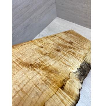 Клён Американский Чёрный Волнистый заготовка на топ под распил Смешанный АА Волна ААА 22,5х165-185х520 мм-5