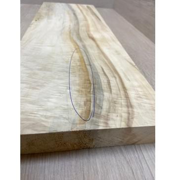 Клён Американский Облачко заготовка на топ под распил Смешанный АА Волна ААА 35х195х560 мм (уценка, трещина)-6