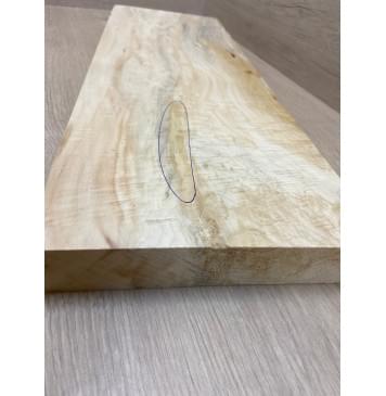 Клён Американский Облачко заготовка на топ под распил Смешанный АА Волна ААА 35х195х560 мм (уценка, трещина)-2