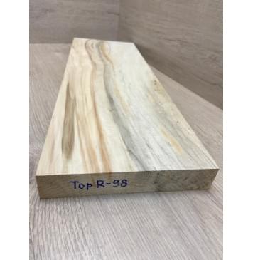 Клён Американский Облачко заготовка на топ под распил Смешанный АА Волна ААА 35х195х560 мм (уценка, трещина)-1