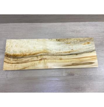 Клён Американский Облачко заготовка на топ под распил Смешанный АА Волна ААА 35х195х560 мм (уценка, трещина)-0