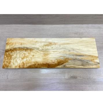 Клён Американский Облачко заготовка на топ под распил Смешанный АА Волна ААА 35х195х560 мм (уценка, трещина)-10