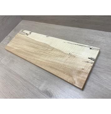 Клён Американский Чёрный Волнистый заготовка на топ под распил Смешанный АА Волна ААА 23х180х530 мм-11