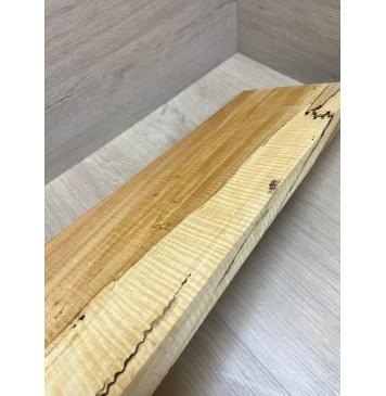 Клён Американский Чёрный Волнистый заготовка на топ под распил Смешанный АА Волна ААА 23х180х530 мм-5