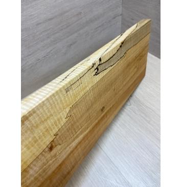 Клён Американский Чёрный Волнистый заготовка на топ под распил Смешанный АА Волна ААА 23х180х530 мм-7