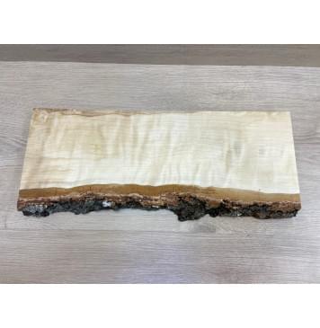 Берёза Пламенная заготовка на топ Радиал АА Волна ААА 34х160-170х530 мм (1шт под распил)-0