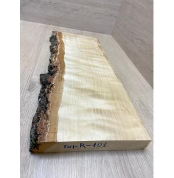 Берёза Пламенная заготовка на топ Радиал АА Волна ААА 34х160-170х530 мм (1шт под распил)-2