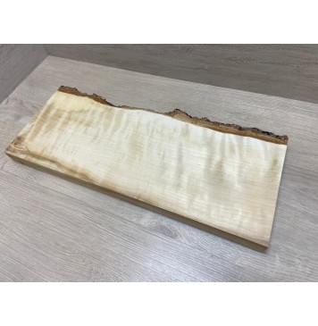 Берёза Пламенная заготовка на топ Радиал АА Волна ААА 34х160-170х530 мм (1шт под распил)-6
