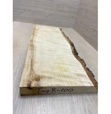 Берёза Пламенная заготовка на топ Радиал АА Волна ААА 32х200х570 мм (1шт под распил)-5