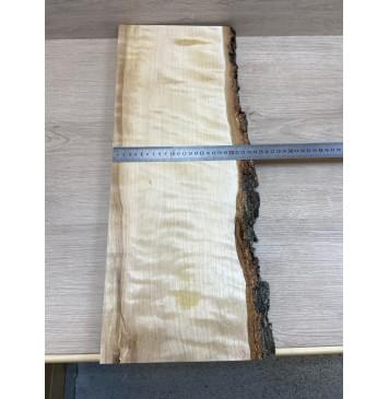 Берёза Пламенная заготовка на топ Радиал АА Волна ААА 32х200х570 мм (1шт под распил)-7