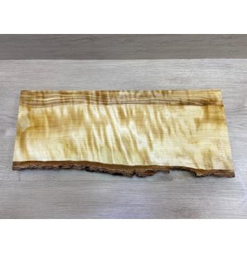 Берёза Пламенная заготовка на топ Радиал АА Волна ААА 32х200х570 мм (1шт под распил)-2