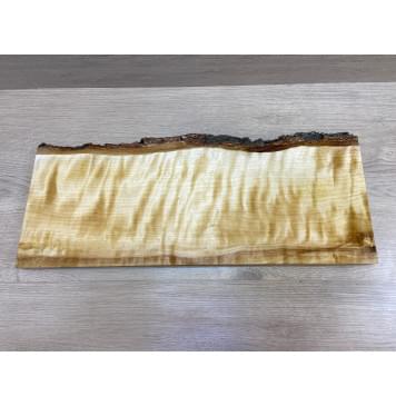 Берёза Пламенная заготовка на топ Радиал АА Волна ААА 32х200х570 мм (1шт под распил)-4