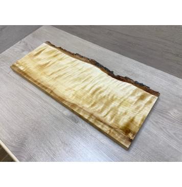 Берёза Пламенная заготовка на топ Радиал АА Волна ААА 32х200х570 мм (1шт под распил)-8