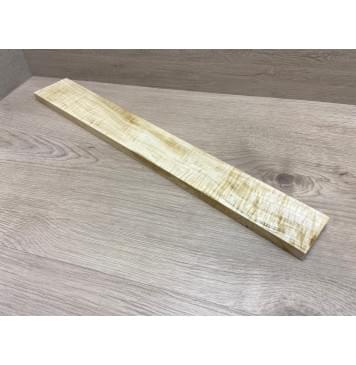 Клён Американский Волнистый заготовка накладки для электрогитары Радиал А Волна ААА 13х72-57х535 мм-4