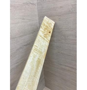 Клён Американский Волнистый заготовка накладки для электрогитары Радиал А Волна ААА 13х72-57х535 мм-1