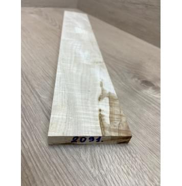 Клён Американский Волнистый заготовка накладки для электрогитары Радиал А Волна ААА 14х80х530 мм-1