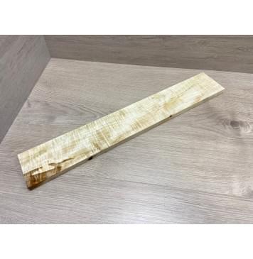 Клён Американский Волнистый заготовка накладки для электрогитары Радиал А Волна ААА 14х80х530 мм-0