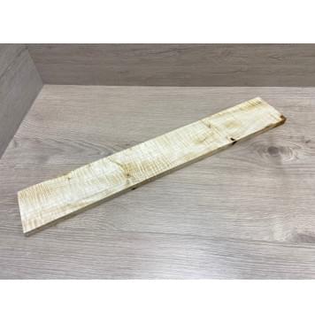 Клён Американский Волнистый заготовка накладки для электрогитары Радиал А Волна ААА 14х80х530 мм-7