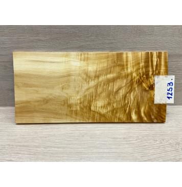 Клён Американский Волнистый заготовка накладки на головку грифа Смешанный АА Волна АА 6х118х250 мм-7