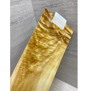 Клён Американский Волнистый заготовка накладки на головку грифа Смешанный АА Волна АА 6х118х250 мм-0
