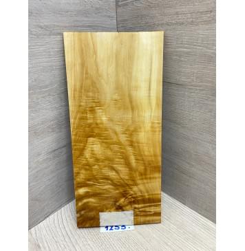 Клён Американский Волнистый заготовка накладки на головку грифа Смешанный АА Волна АА 6х118х250 мм-1