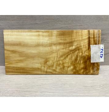 Клён Американский Волнистый заготовка накладки на головку грифа Смешанный АА Волна АА 3х118х250 мм-8