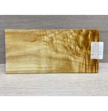 Клён Американский Волнистый заготовка накладки на головку грифа Смешанный АА Волна АА 3х118х250 мм-0