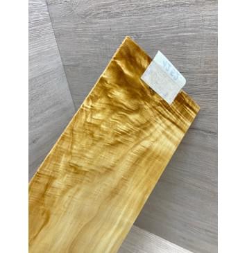 Клён Американский Волнистый заготовка накладки на головку грифа Смешанный АА Волна АА 3х118х250 мм-3