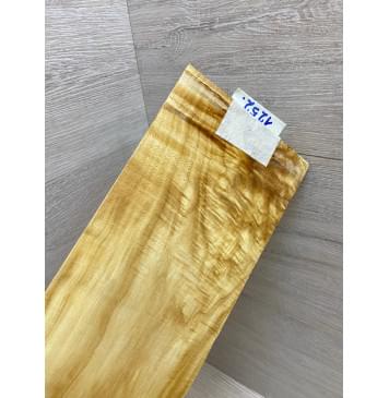 Клён Американский Волнистый заготовка накладки на головку грифа Смешанный АА Волна АА 3х118х250 мм-4