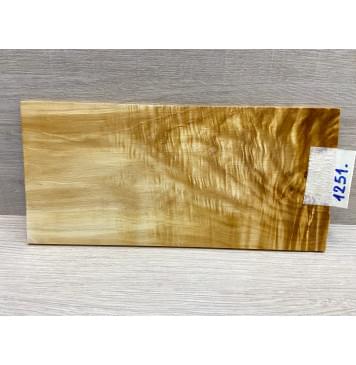 Клён Американский Волнистый заготовка накладки на головку грифа Смешанный АА Волна АА 4х118х250 мм-3