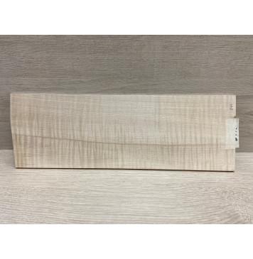 Клён Белый Явор, Волнистый заготовка накладки на головку грифа Радиал АА Волна ААА 5х118х345 мм-6