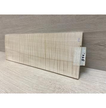 Клён Белый Явор, Волнистый заготовка накладки на головку грифа Радиал АА Волна ААА 5х118х345 мм-1